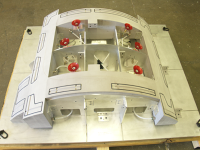 Aerospace CNC Parts Trimming and Vacuum Holding Fixtures